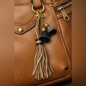 BonBonite Floral Leather Keychain
